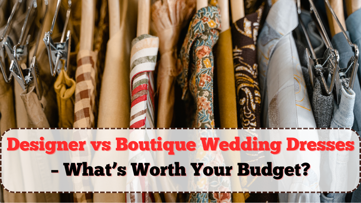 Designer vs Boutique Wedding Dresses – What’s Worth Your Budget?